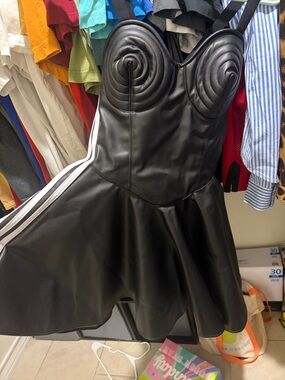 adidas x Jeremy Scott Pride Faux Leather Dress